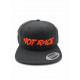 Cap US Style with logo - Dark Grey/Orange - HRCAP - HOT RACE