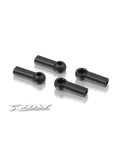 COMPOSITE BALL JOINT 4.9MM - CLOSED WITH HOLE (4) - 302665 - XRAY
