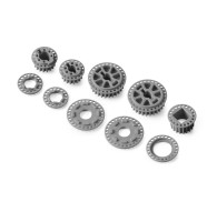 LOW FRICTION COMPOSITE BELT PULLEY SET - GRAPHITE - XRAY - 345801-G