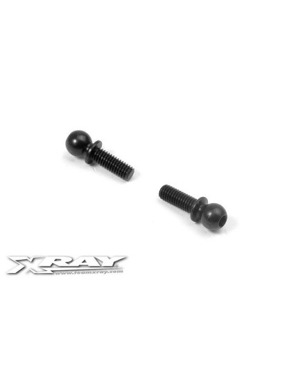 BALL END 4.9MM WITH THREAD 8MM (2) - 362651 - XRAY