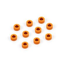Rondelles alu oranges 3x6x3.0mm (10) - XRAY - 303125-O